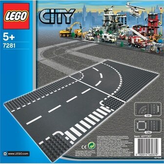 LEGO City 7281 | T-kruising en bocht | MyKidsToys.nl