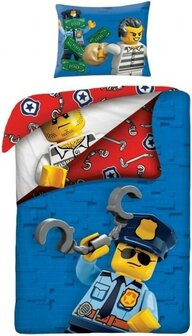 Lego City Politie en boef dekbedovertrek LEG825