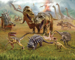 Walltastic 46696 Dinosaur Kingdom 244x305 cm behang